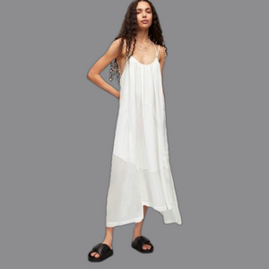 All Saints White Midi Dress
